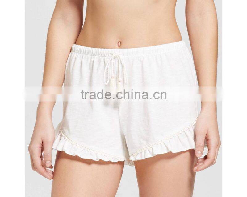 2017 custom made women's summer slim fit sleep shorts girls comfortable sleep shorts wholesale