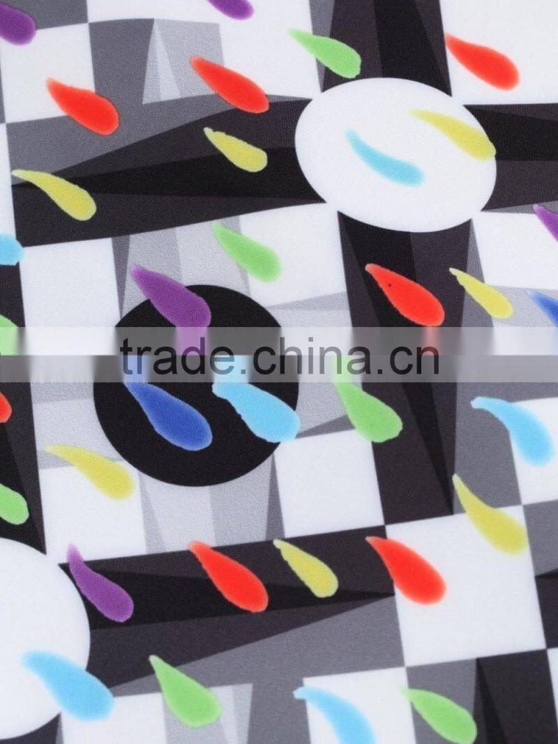 Gilrs printing short sleeve fashion dress