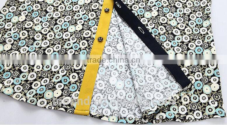 hawaii style short sleeve brand mercerized cotton slim man shirt