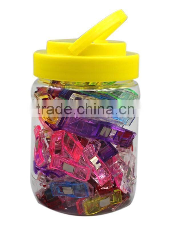 50 PCS small+10 PCS large wonder clips with a Jar Packing