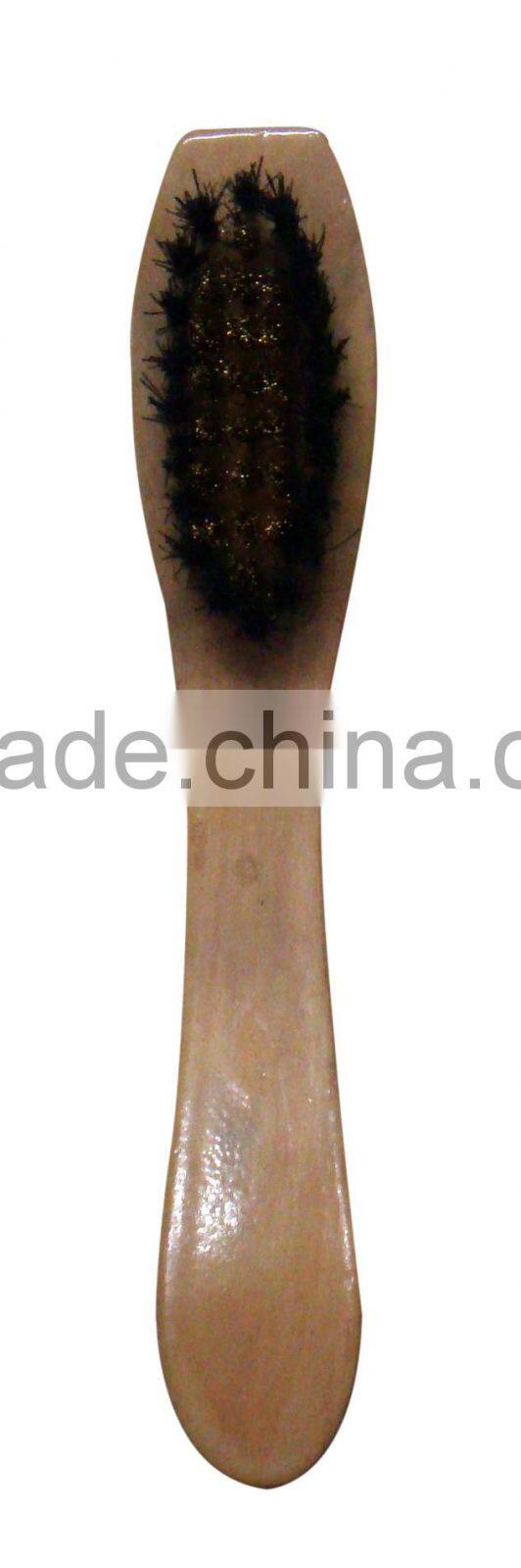 Long wooden handle plastic hair shoe brush