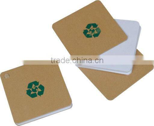 recycle notebook with pen