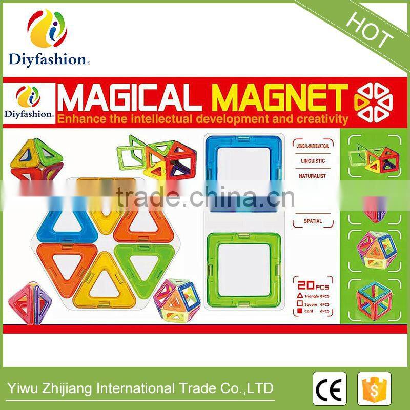 77pcs Kids educational construction set toys plastic magnetic building blocks
