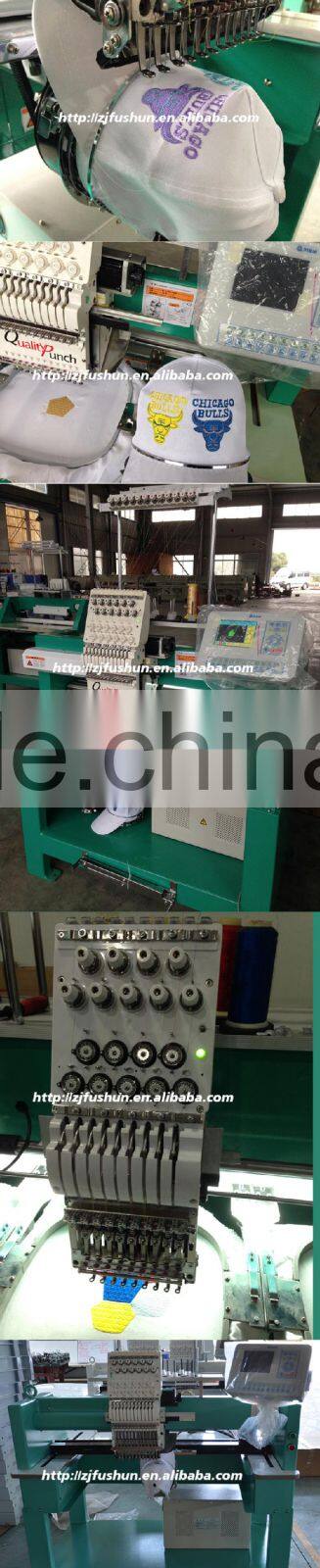 single head cap and flat t shirt computerized embroidery machine