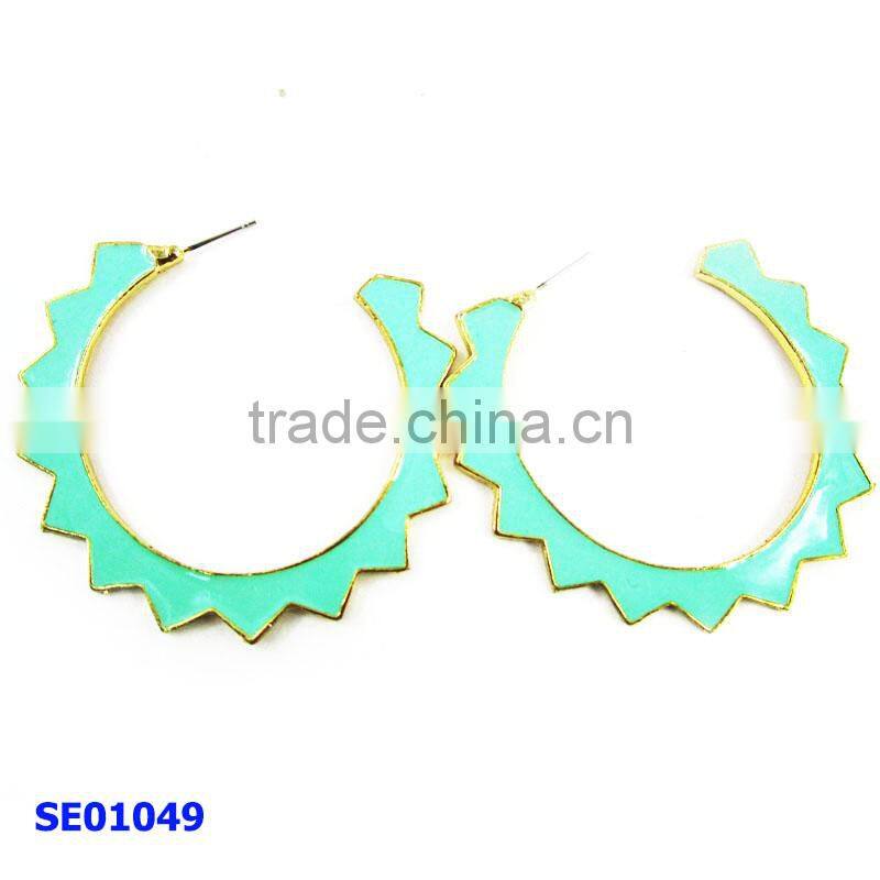 iron purple earring costume jewelry ear drop