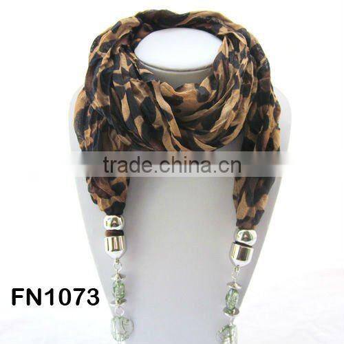 Heart Rose pendant hijab bijoux