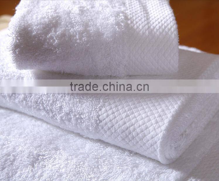 100% Cotton dobby border hotel Towels for Five-star hotel