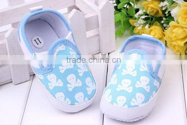 printed skeleton pattern infant shoes