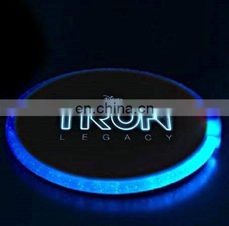 red led round coaster with transparent blister pack