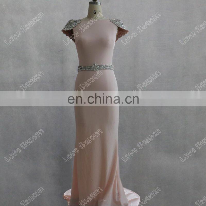 HC2221 Exclusive one shoulder specifical neck red gathered chiffon A-line zipper back full length long 2014 cocktail dresses