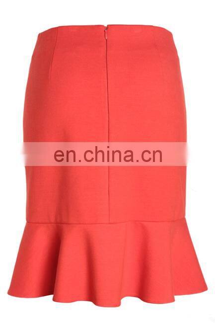 Ladies elegant autumn plain color OL flounce sexy galleries girls mini skirt mini dress