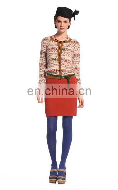 Latest fashion autumn lady simple elegant design high waist short skirt pencil skirt for women