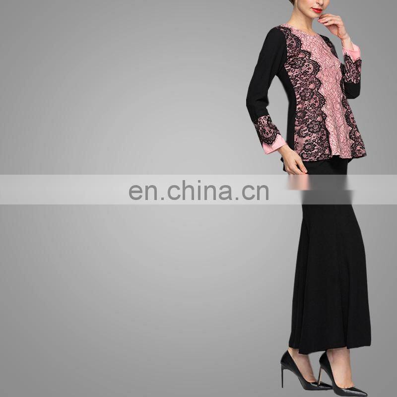 Model Lace Baju Kurung Modern Kebaya Muslim Dress Abaya Fashion Baju Kurung Pelum In Malaysia