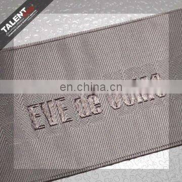 custom private satin woven label for garment