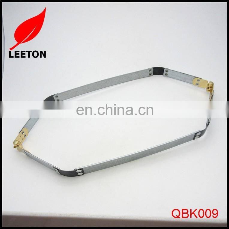 Gold metal internal flex frame for purse