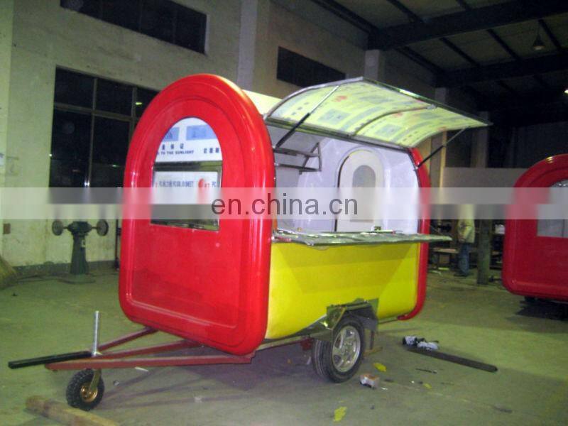 High quality mobile food cart with frozen yogurt machine!!! small investment, easy-to-operate