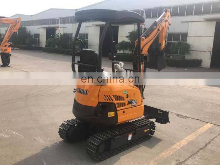 1.8ton XN18 chinese Mini  Excavator Fuel Consumption Excavators