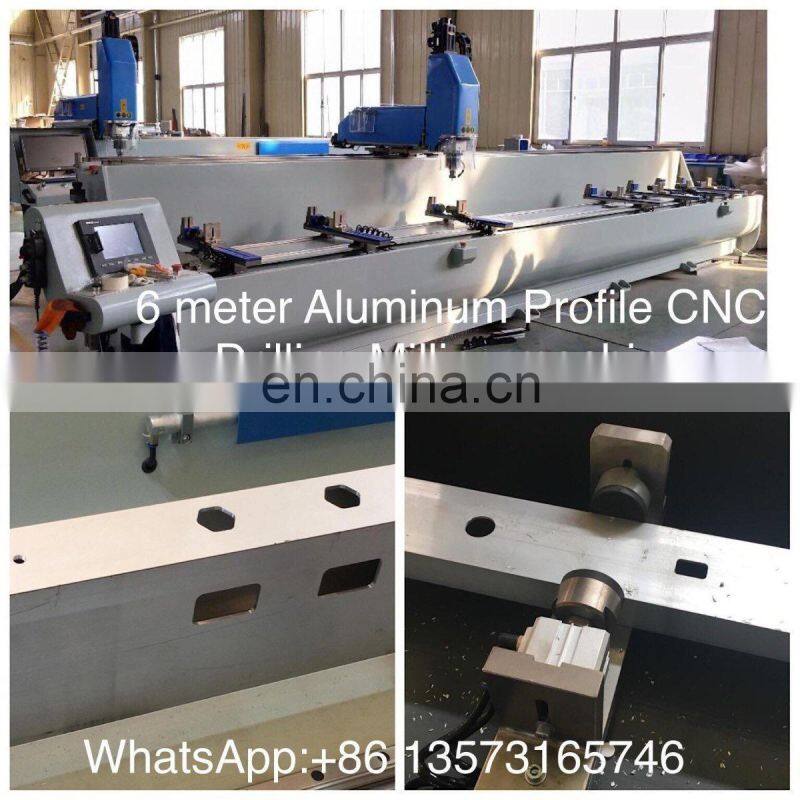 7 meter Aluminum window machine for milling holes on aluminum profile