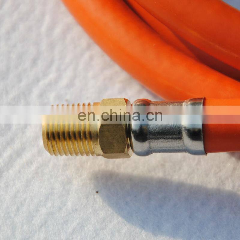 Russian BBQ Grill Oven Parts Orange PVC Gas Hose Pipe, Gas Flexible Hose Pipe, PVC Gas Hose With Fittings