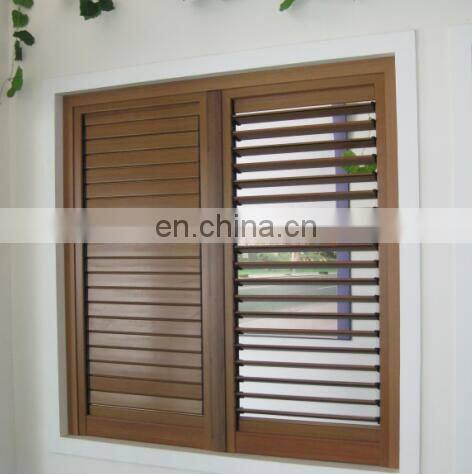 Thermal break aluminum tempered glass louver window and door for office
