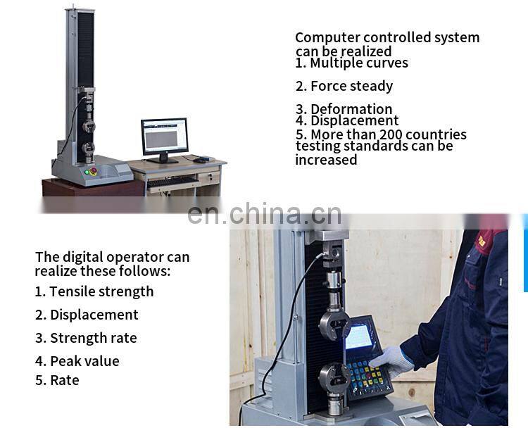 500N/1000N Desktop Yarn Tensile Strength Tester with Portable Universal Strength Equipment Price