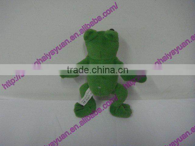 Promotional green frog plush toy,stuffed frog toy.plush frog.