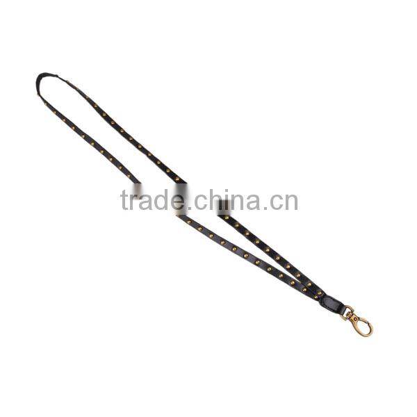 Leather key chain rope customized rivets leather key chain,leather custom key chain