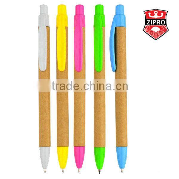 Bio resource Chinese Recycled Kraft Paper Pen, Promotional Paper Pen