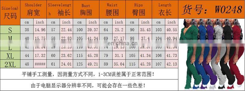 Wholesale custom women's suits Western style Solid color Sweater Folds Pocket jacket with hat Sports pants suit Hooded