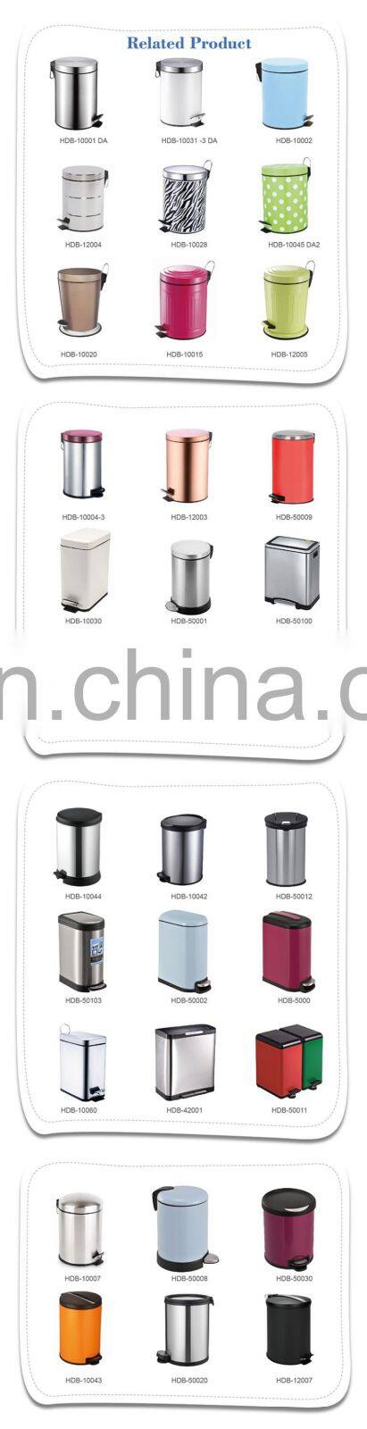 Dustbins for home making dustbin waste material with PP plastic inner bin stainless steel waste bin types of dustbin bathroom