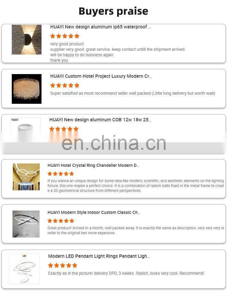 HUAYI New Design Bedroom Office Decoration Black Iron Aluminum Luxury LED American Table Lamps