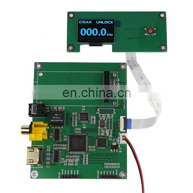 Y16 Digital Input Switch SPDIF 24Bit 192KHz Digital Receiver Board with 1.3" OLED Without USB Module