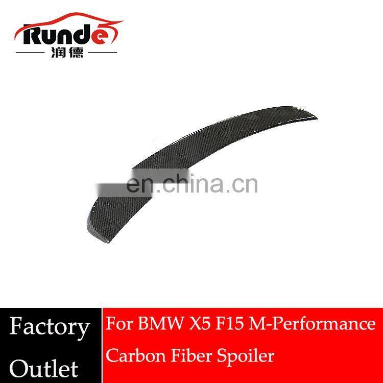 Runde Universal Carbon Fiber Rear Spoiler For BMW X5&F15 Car Carbon Fiber Spoiler
