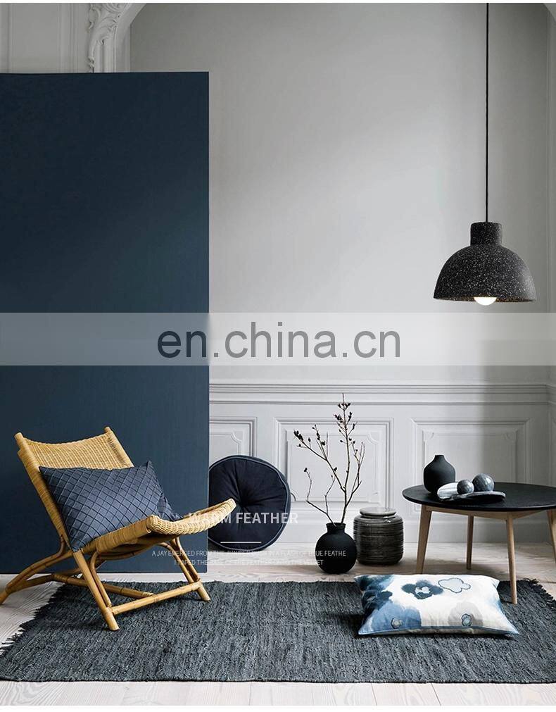 Terrazzo Colorful cement Chandelier Hotel Headboard Acrylic Led Ceiling Pendant Light Kitchen Lamps