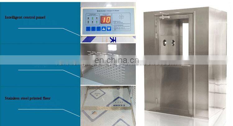 Professional Manufacture High Efficiency Cleanroom Air shower Class 100 48 Nozzles Air Shower Room