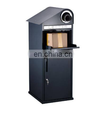 Postal Secure waterproof Outdoor Top opening Standalone Courier Parcel Delivery Box with anti theft lock