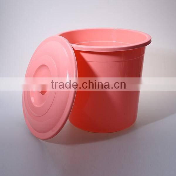 Recyle Pink 36cm Height Plastic Bucket with Metal Handle