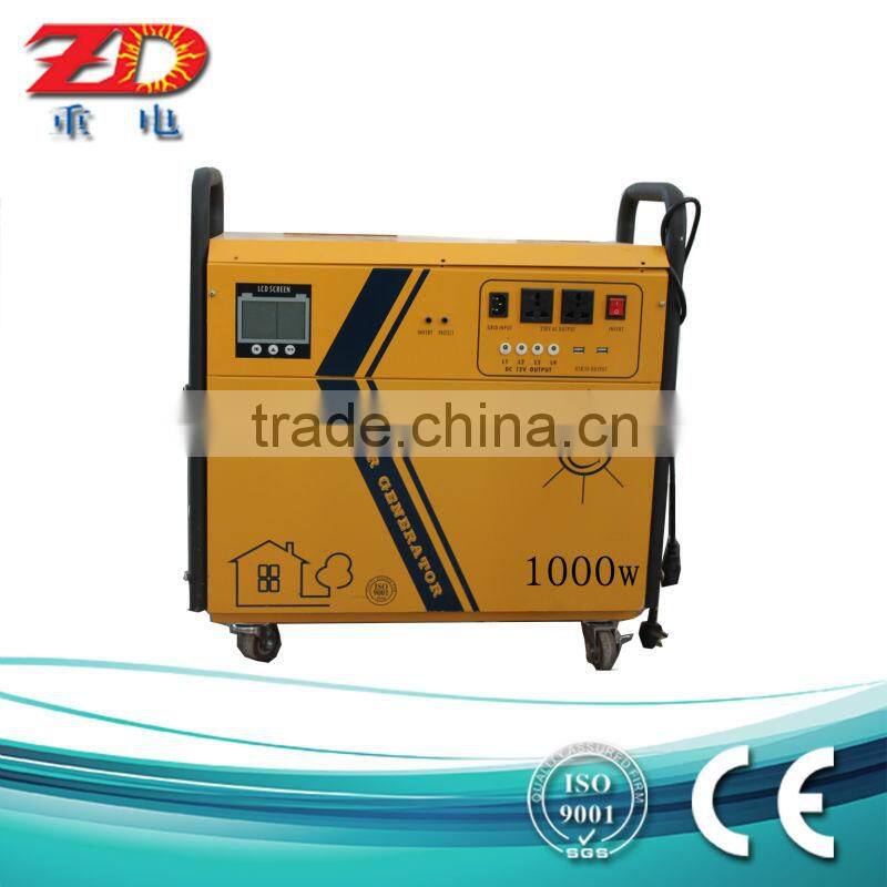 1000W Portable solar system, solar generator for home use, cost-effective