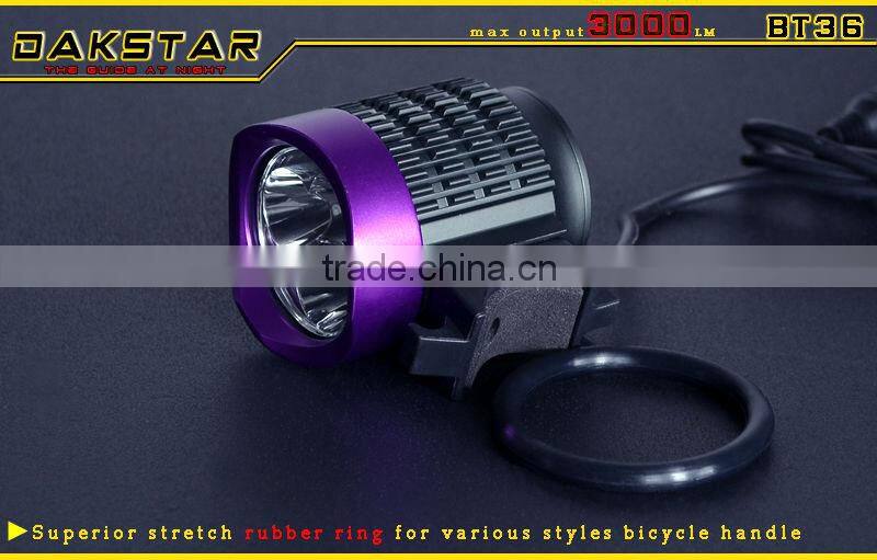DAKSTAR 2013 Main Product BT36 CREE XML T6 LED High Power Aluminum Rechargeable Light For Bike