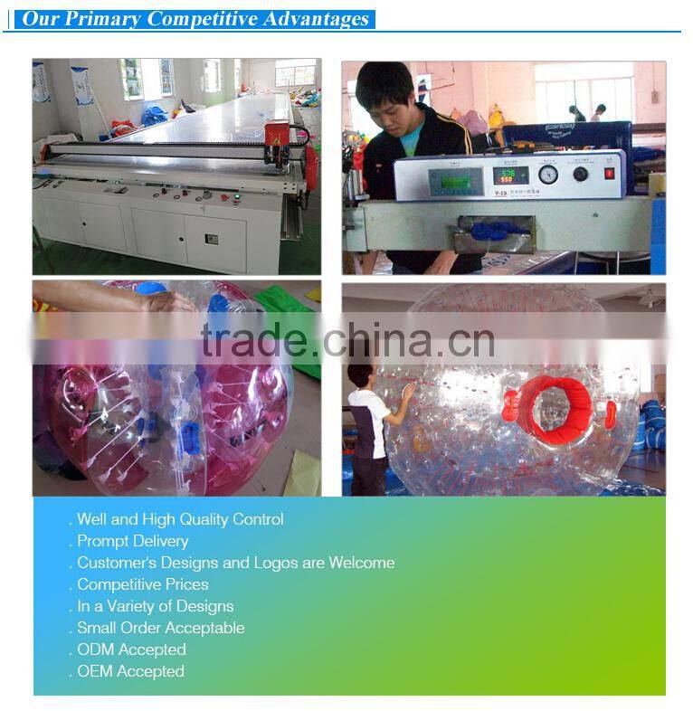 Factory supply giant inflatable water slide with pool