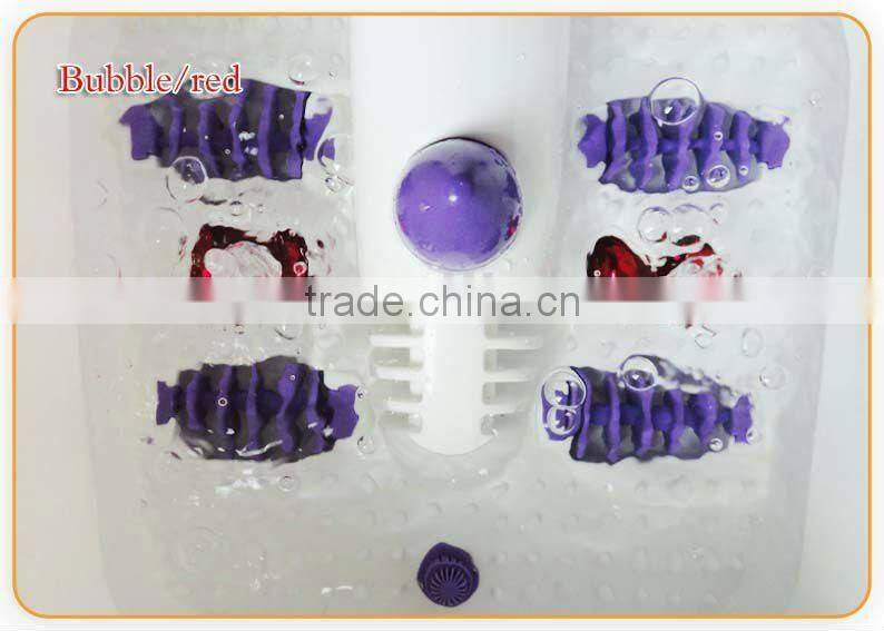 Electronic massage bubble footbath