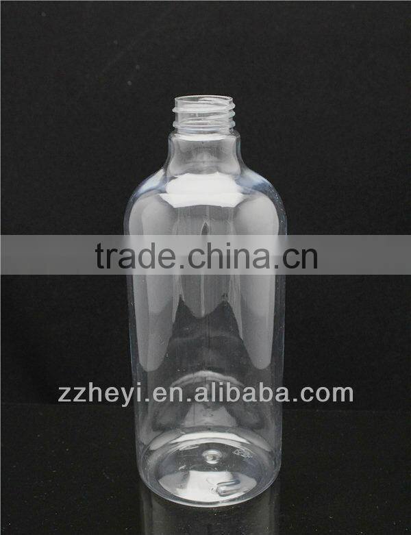 36oz 1020ml clear special neck plastic shampoo bottle for sale