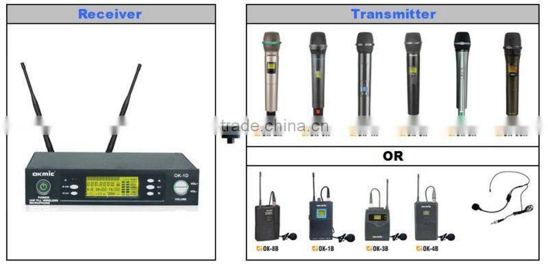 OK-1D UHF/ PLL professional wireless microphone for conference