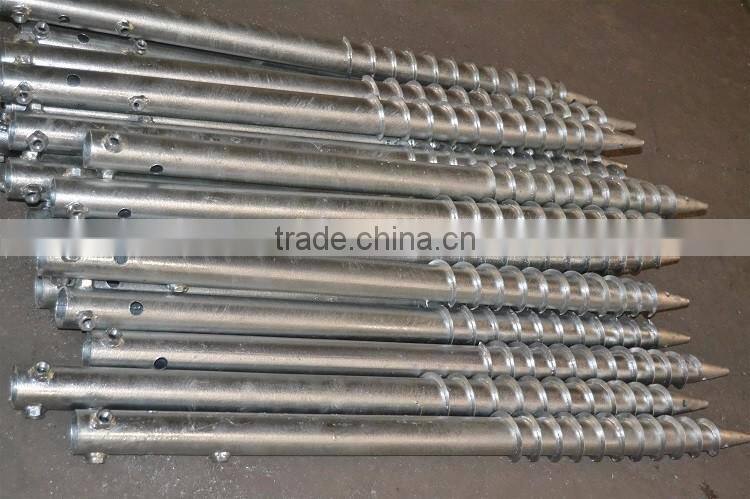 Galvanized Steel Solar Ground Screw for Solar Farm Plant pole anchor