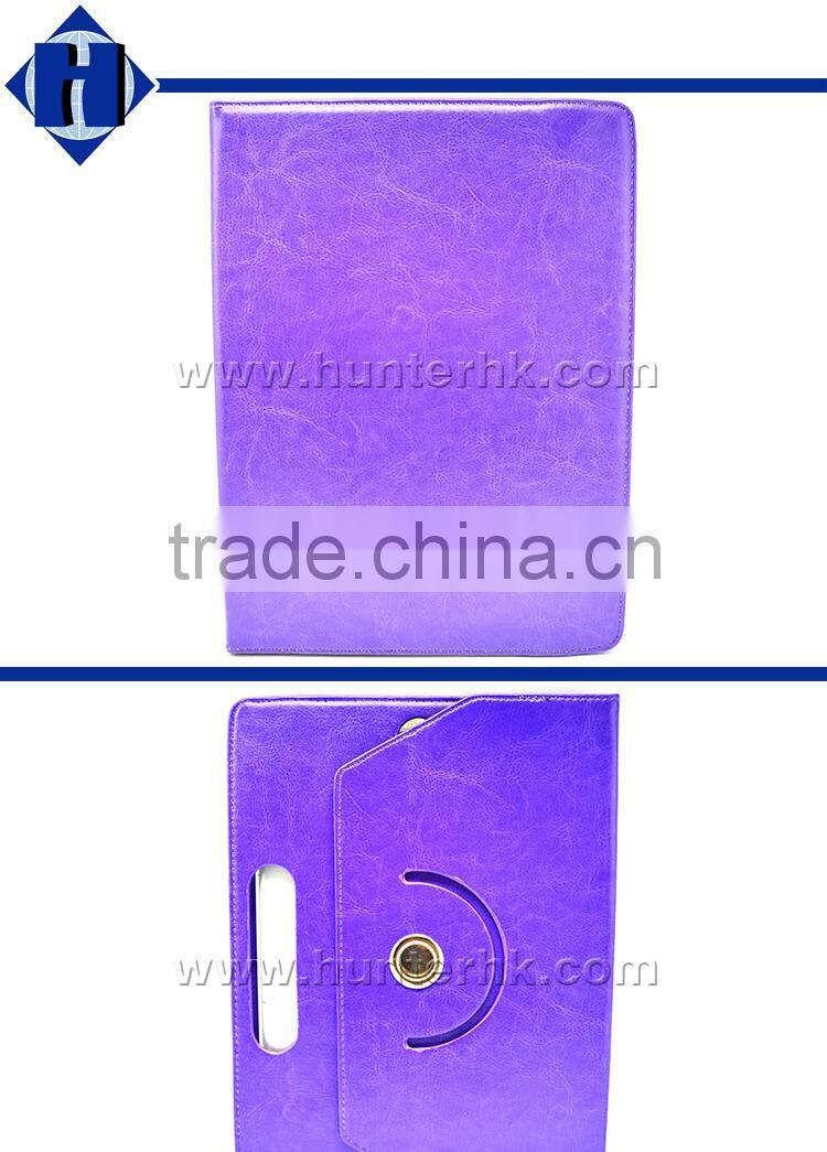 Purple Colour 3 Hole Tablet Case For iPad Pro