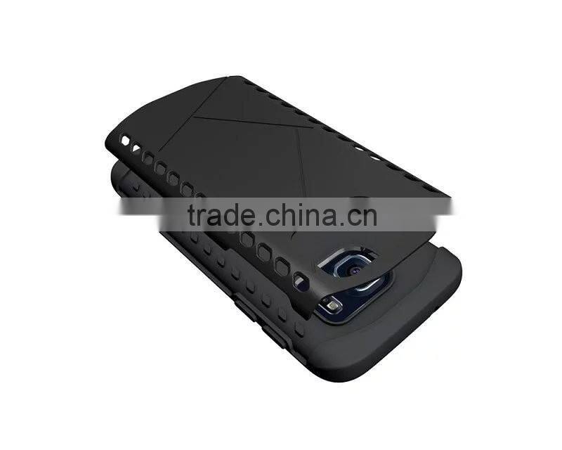 2 in 1 mobile phone TPU shock proof slim armor case hard cover for samsung galaxy s7 plastic case
