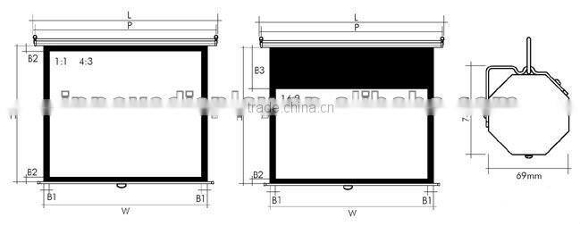 manual projector screen Manufacture supply directly