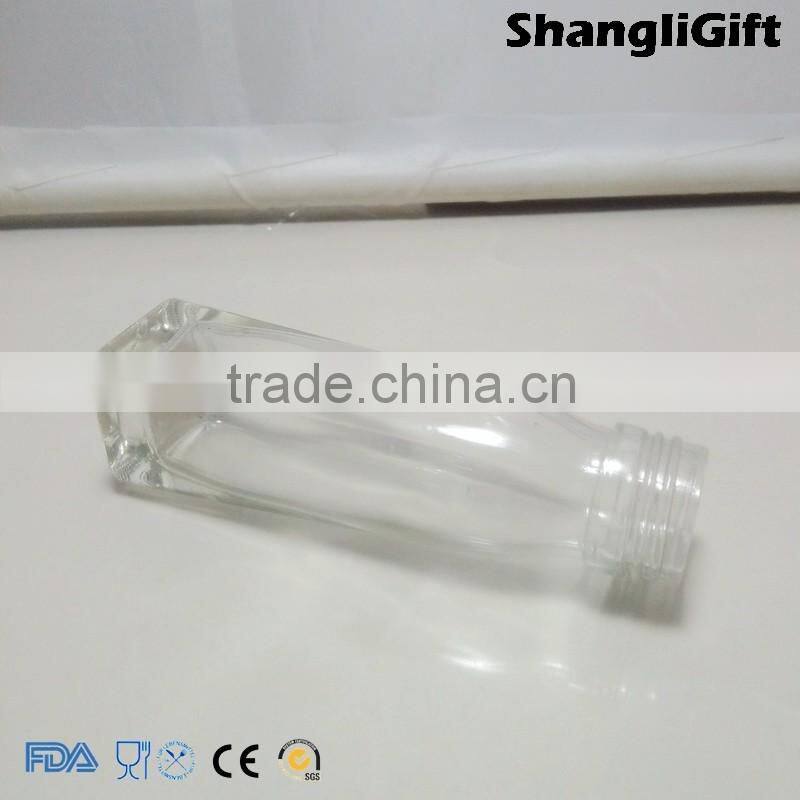 50ml Spice Bottle Screw Cap Square Glass Bottles