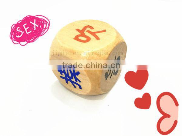30mm big funny wood dice