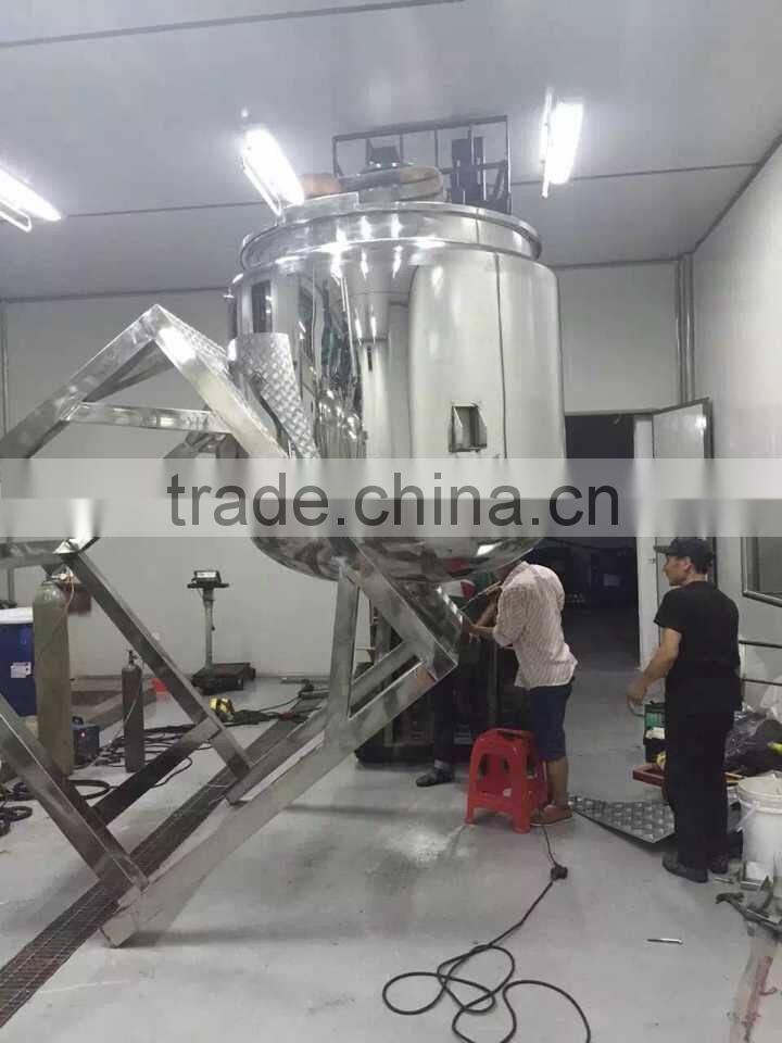 shoe oil mixing and homogenizer tank/liquid detergent mixing machine/polish oil mixing machine